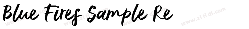 Blue Fires Sample Re字体转换